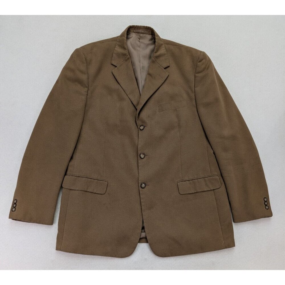 Boulevard Club Vintage Men's Blazer Jacket Sport Coat Size 46L Faux Suede
